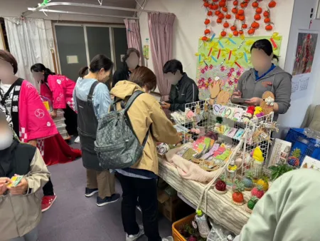 バザーの様子