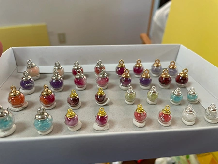 アクセサリー完成品をまとめた写真