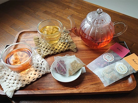 お茶の商品サンプル