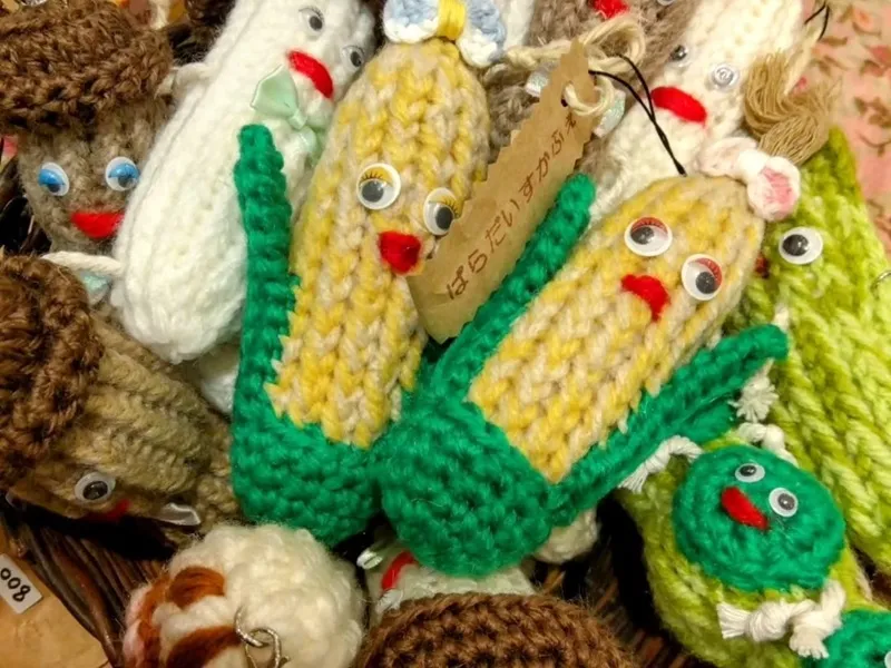 とうもろこしのあみぐるみ