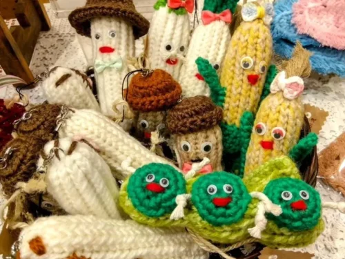 あみぐるみの入ったバスケット