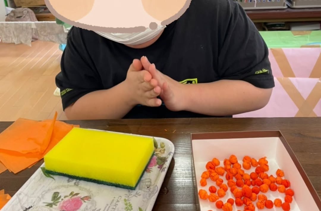 看板づくり様子