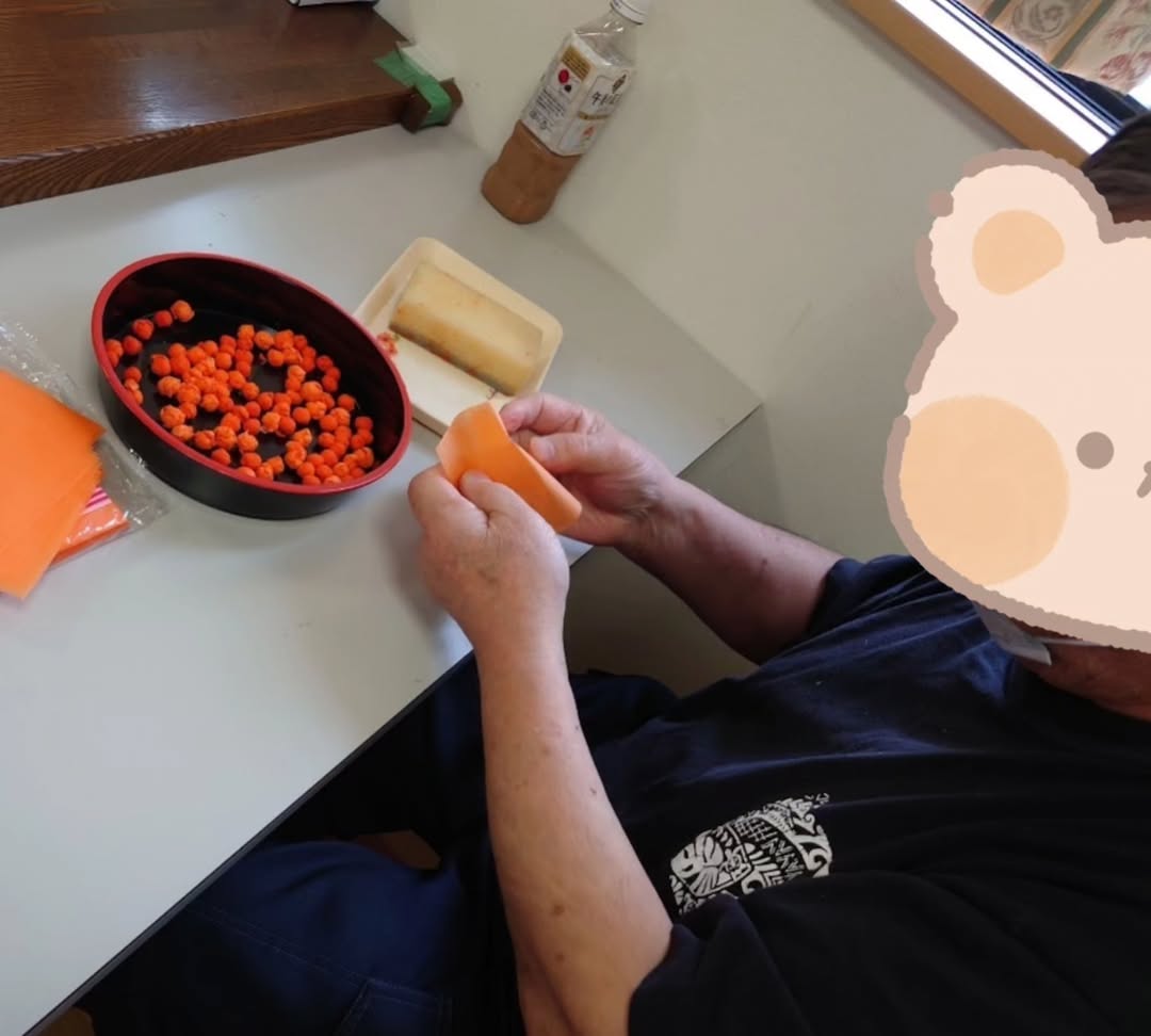 看板づくり様子